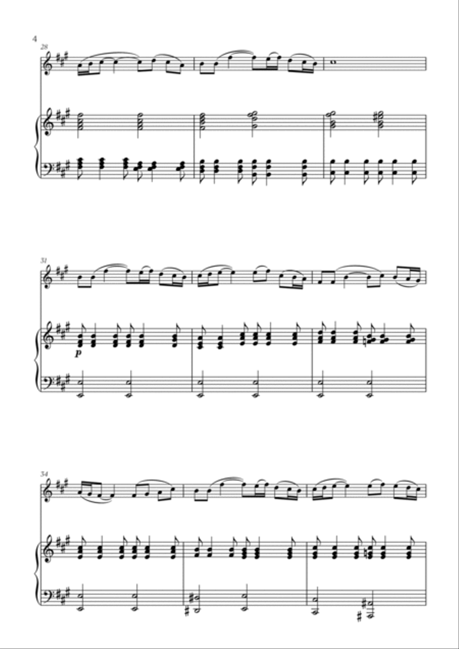 Polovtsian Dance (from Prince Igor) (for Flute and Piano) Flute Solo scores gallery preview page 4