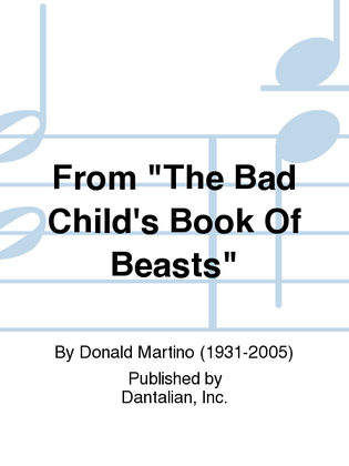 From "The Bad Child's Book Of Beasts"