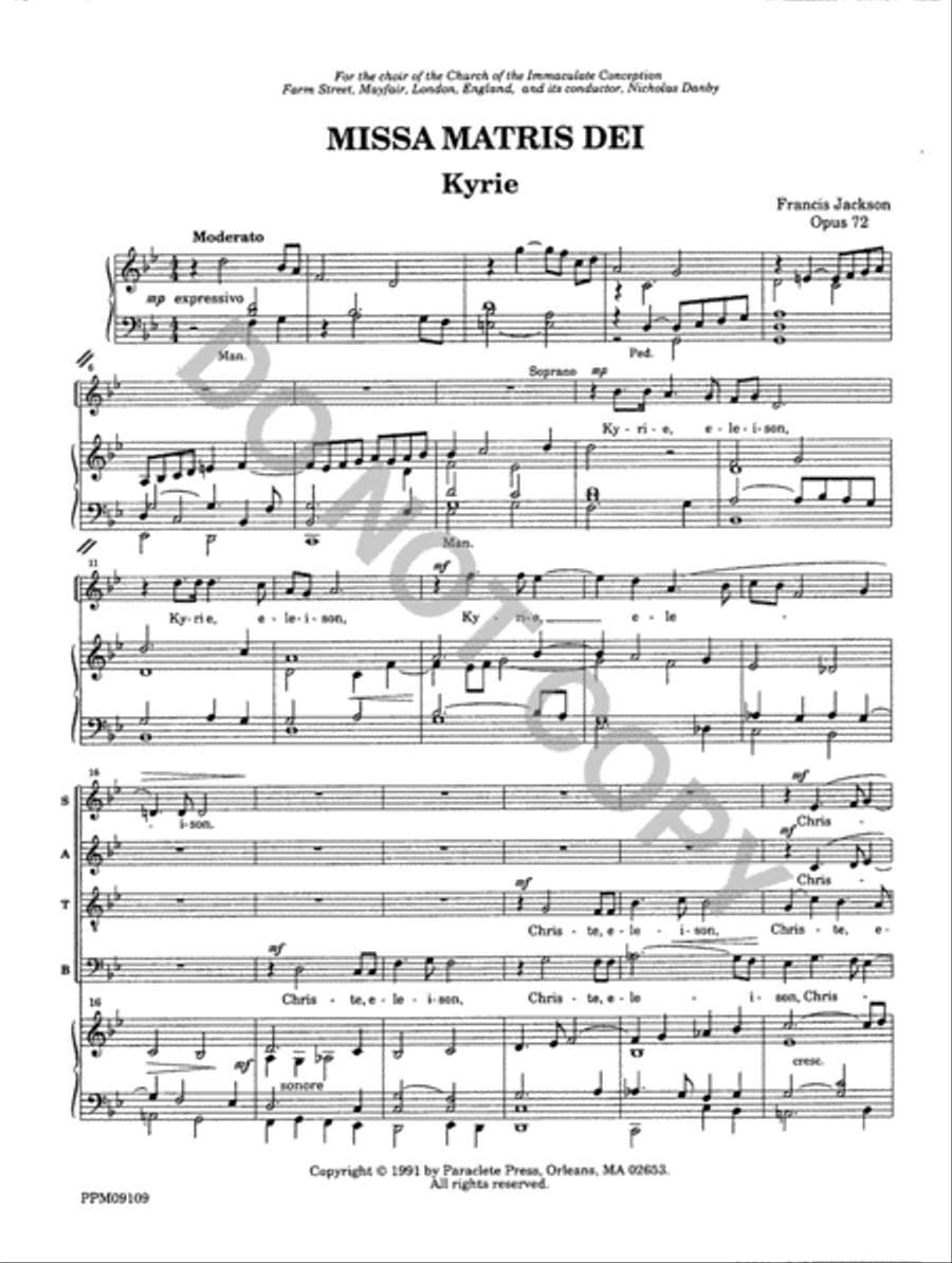 Missa Matris Dei 4-Part scores gallery preview page 2