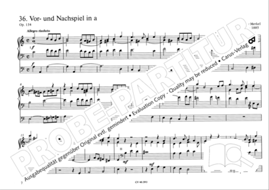 Free Organ Music from the Romantic Period, Vol. I (Freie Orgelmusik der Romantik, Band I)