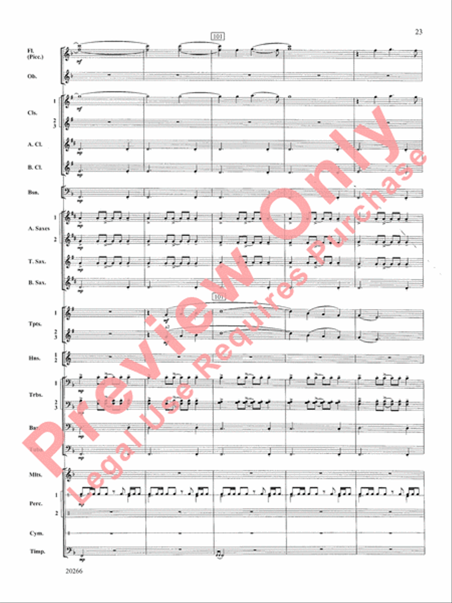 Ghost Fleet Ghost Fleet Concert Band scores gallery preview page 24