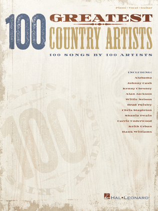 Book cover for 100 Greatest Country Artists