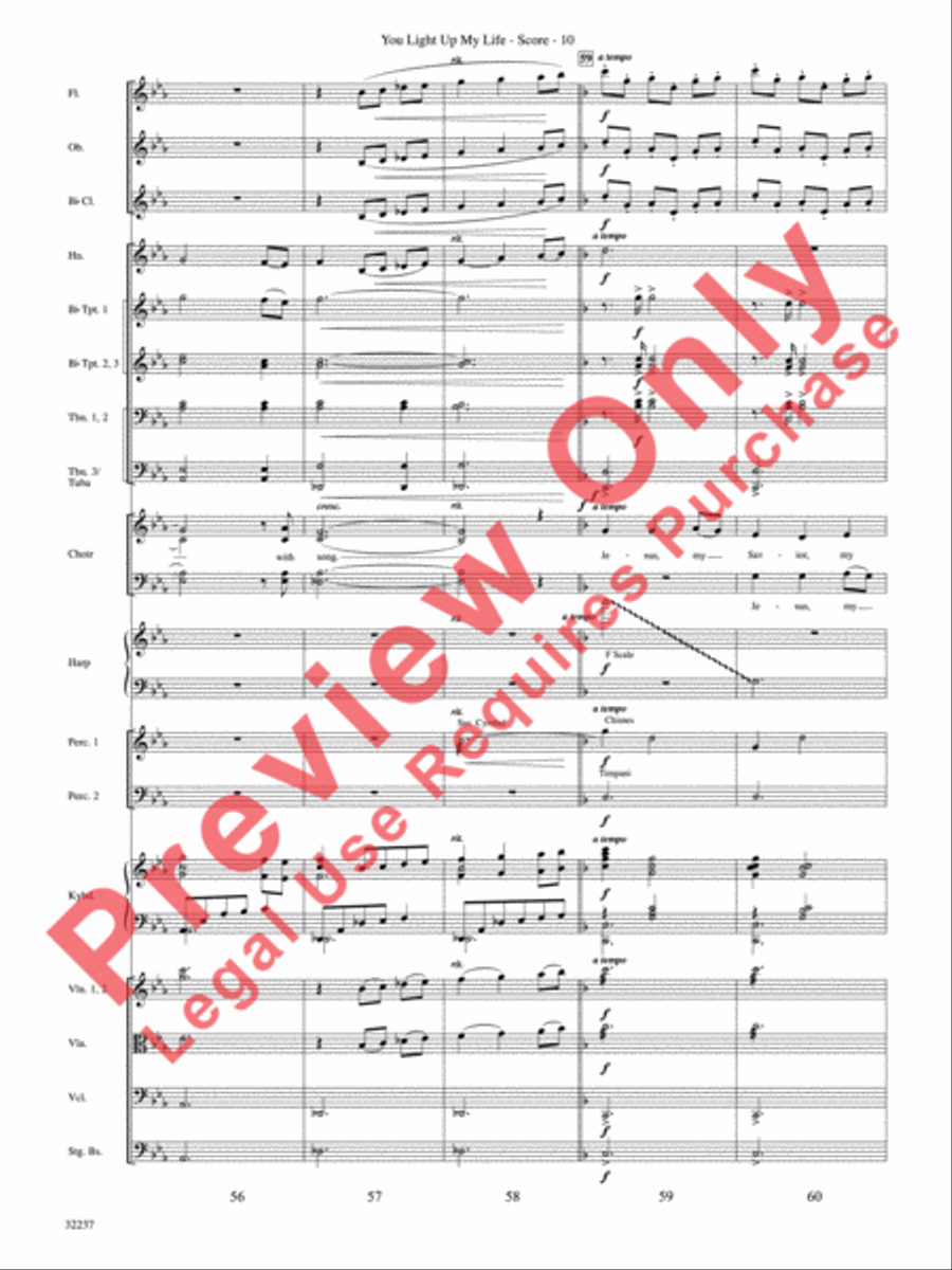 You Light Up My Life Choir scores gallery preview page 11