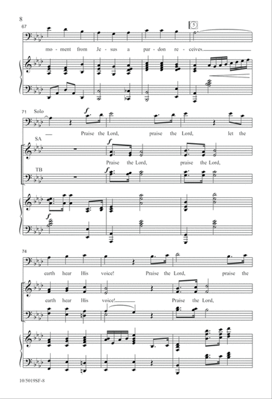Great Things He Has Done 4-Part scores gallery preview page 8