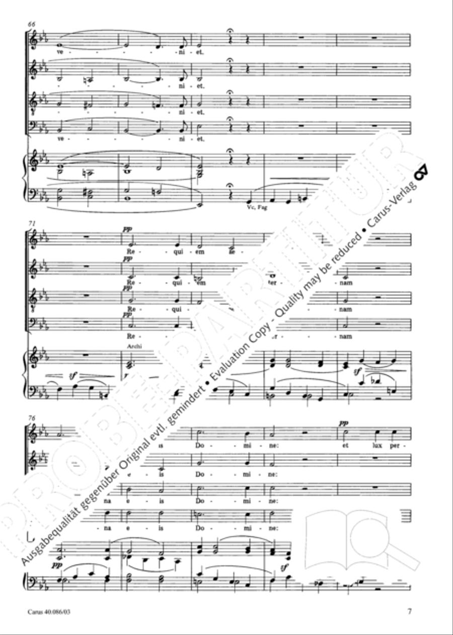 Requiem in C minor 4-Part scores gallery preview page 8