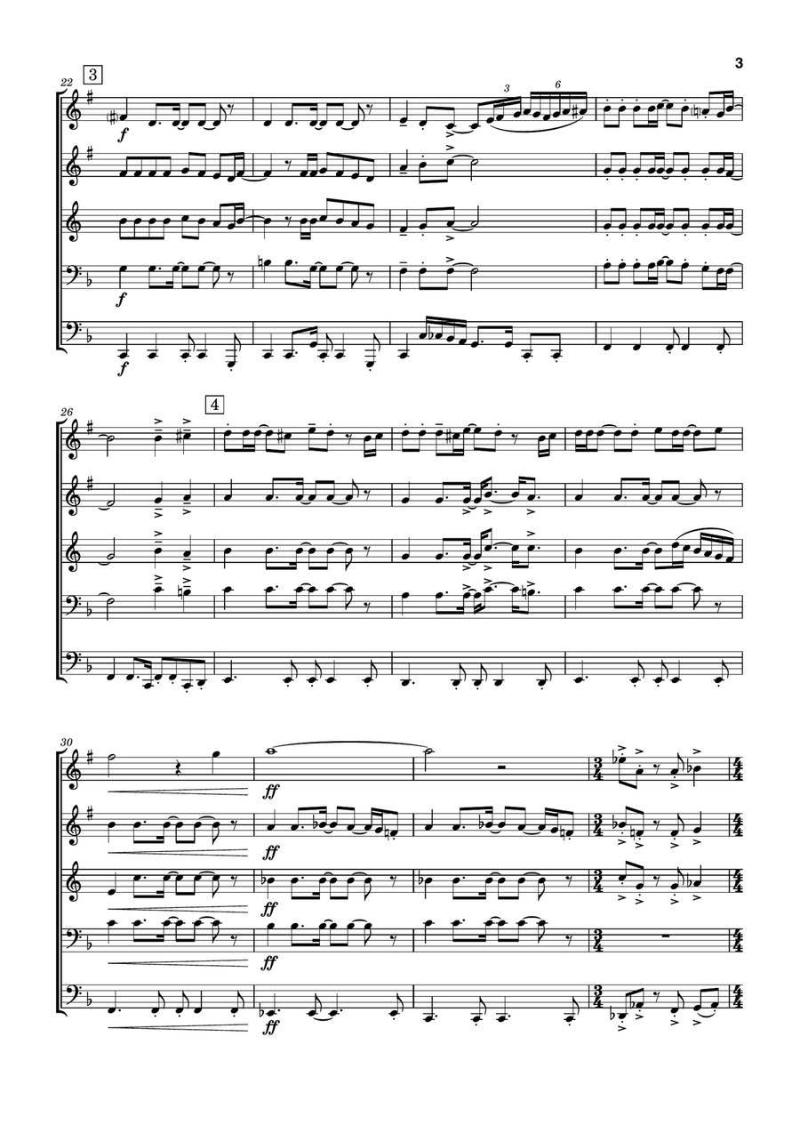 Macarthur Park Brass Quintet scores gallery preview page 3