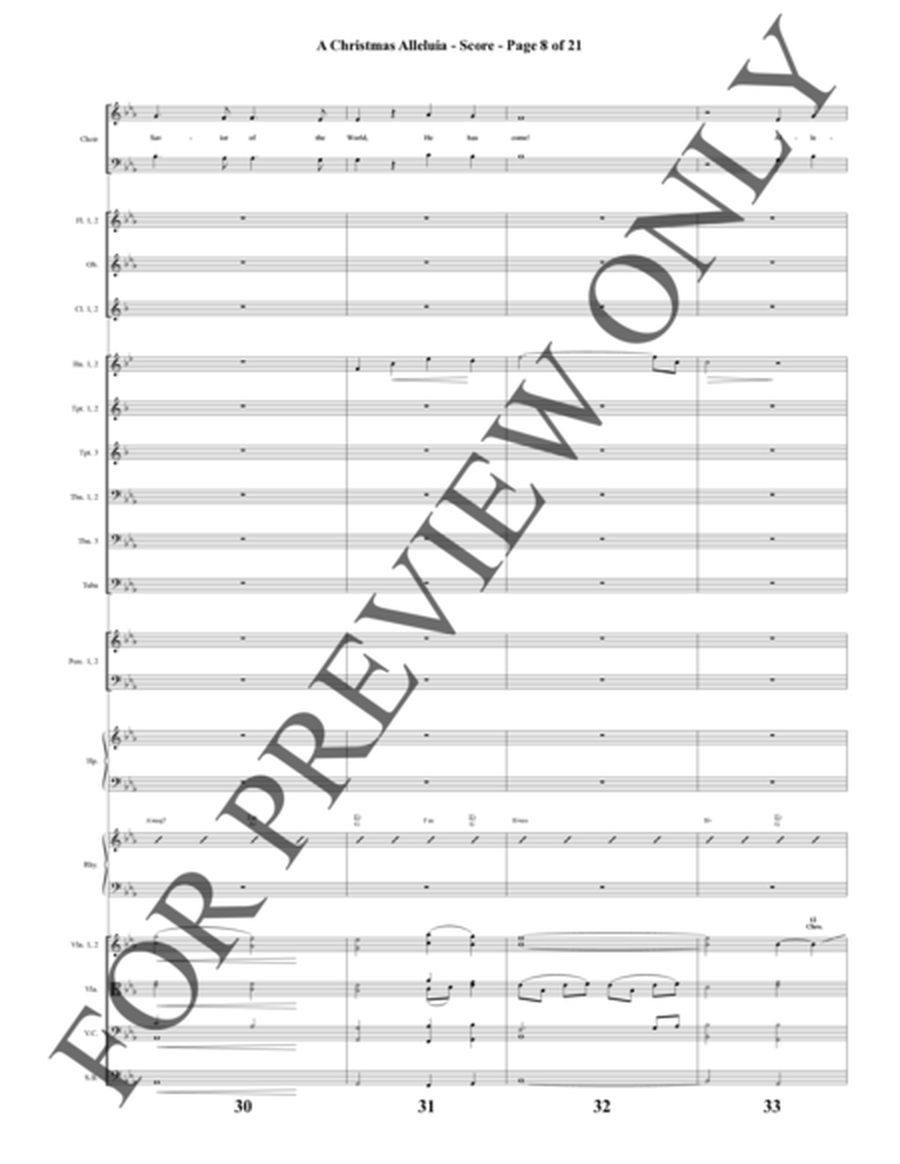 A Christmas Alleluia - Orchestration (pdf)