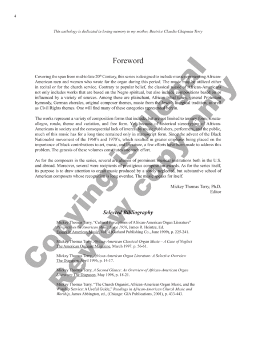 African-American Organ Music Anthology, Volume 9 Organ scores gallery preview page 3