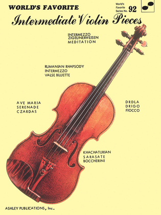 Book cover for Intermediate Violin Pieces