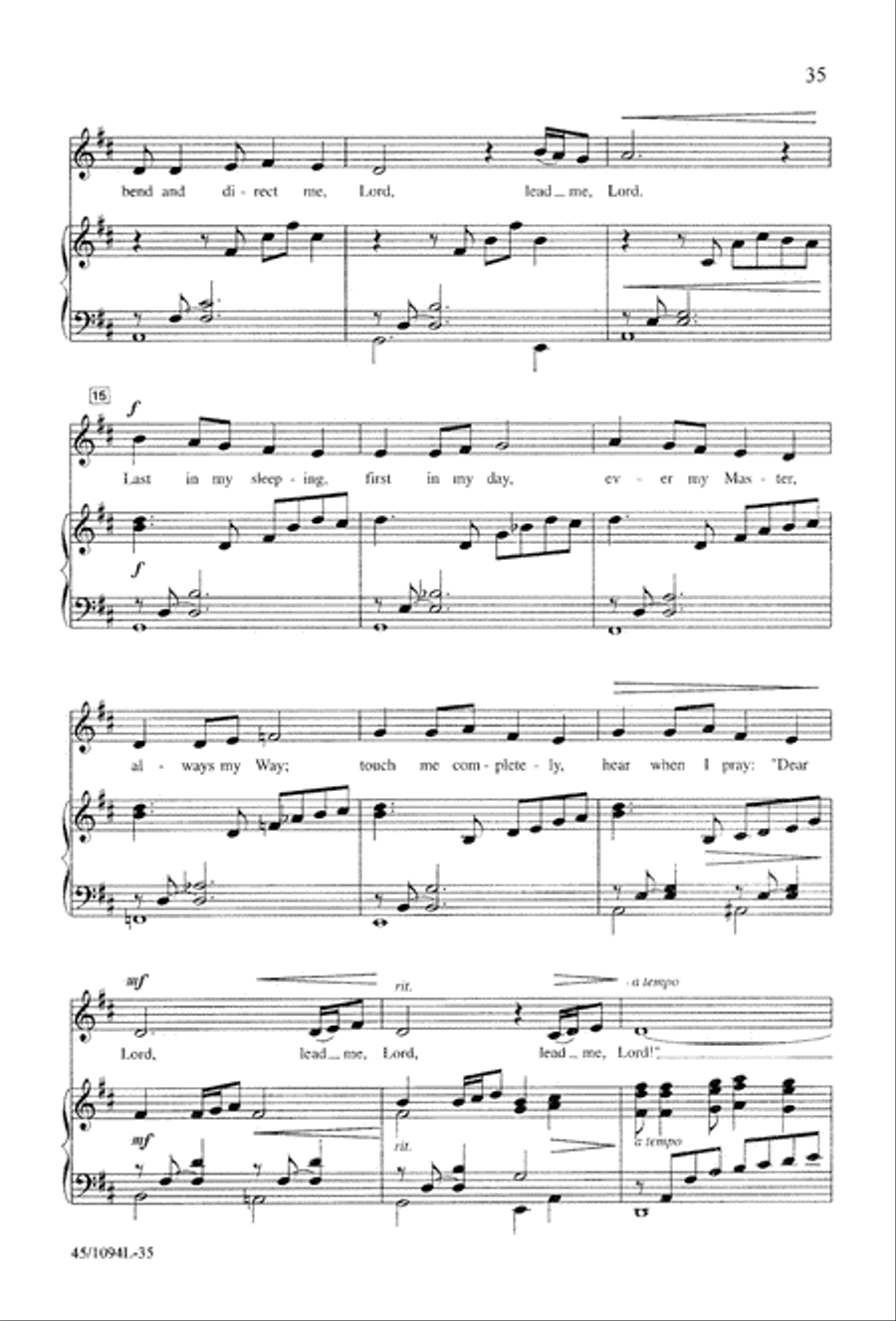 10 Anthems for about 10 Singers Unison Choir scores gallery preview page 35