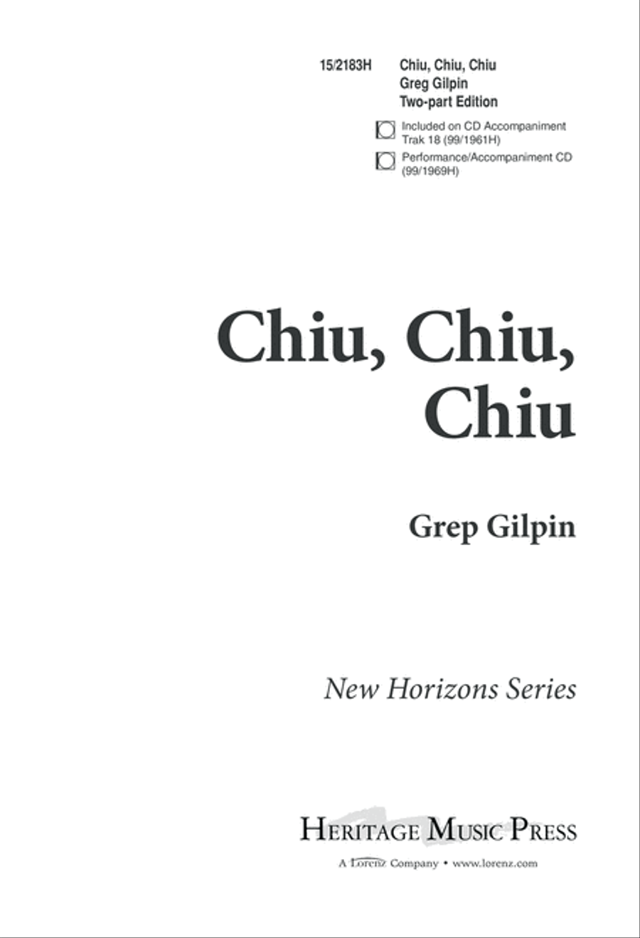Chíu, Chíu, Chíu 2-Part scores gallery preview page 1