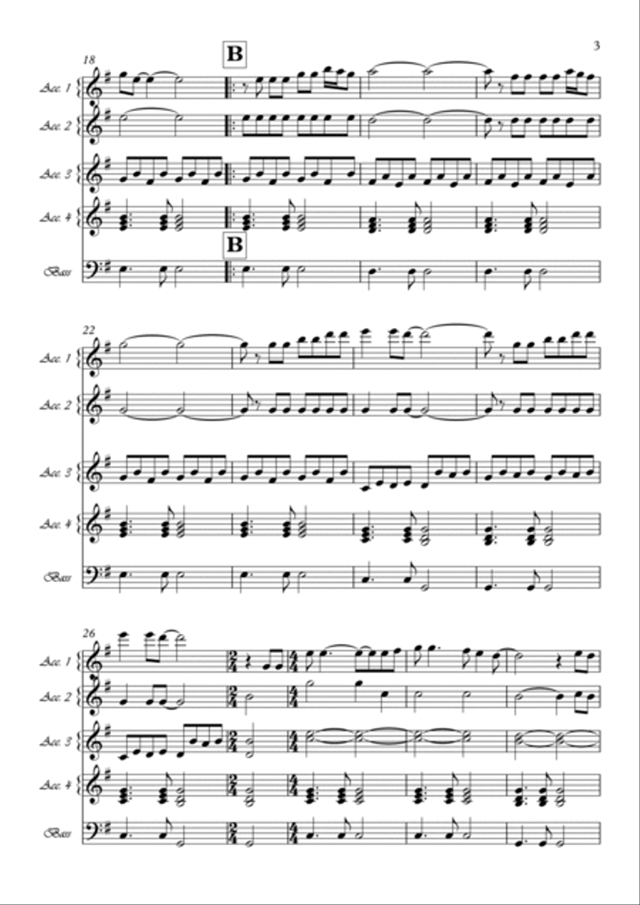 The Sound Of Silence Small Ensemble scores gallery preview page 3