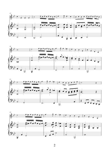 Trumpet Voluntary and Hornpipe by Henry Purcell, transcription for violin and piano