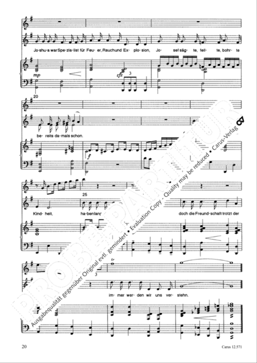 O je, Bethlehem Unison Choir scores gallery preview page 21