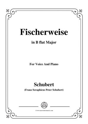 Schubert-Fischerweise,in B flat Major,Op.96,No.4,for Voice and Piano