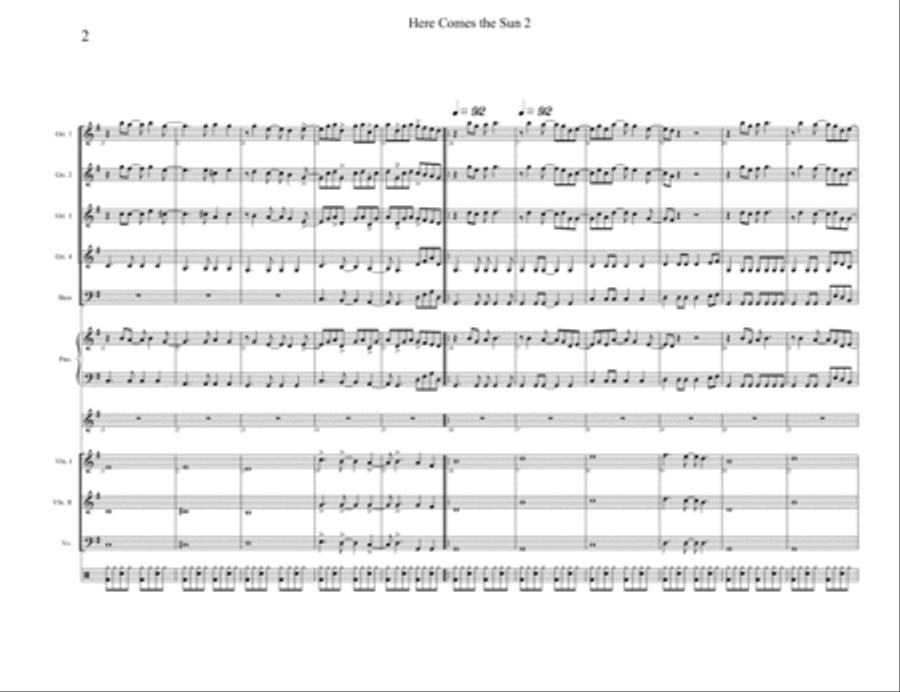 Here Comes The Sun Here Comes The Sun Guitar scores gallery preview page 2