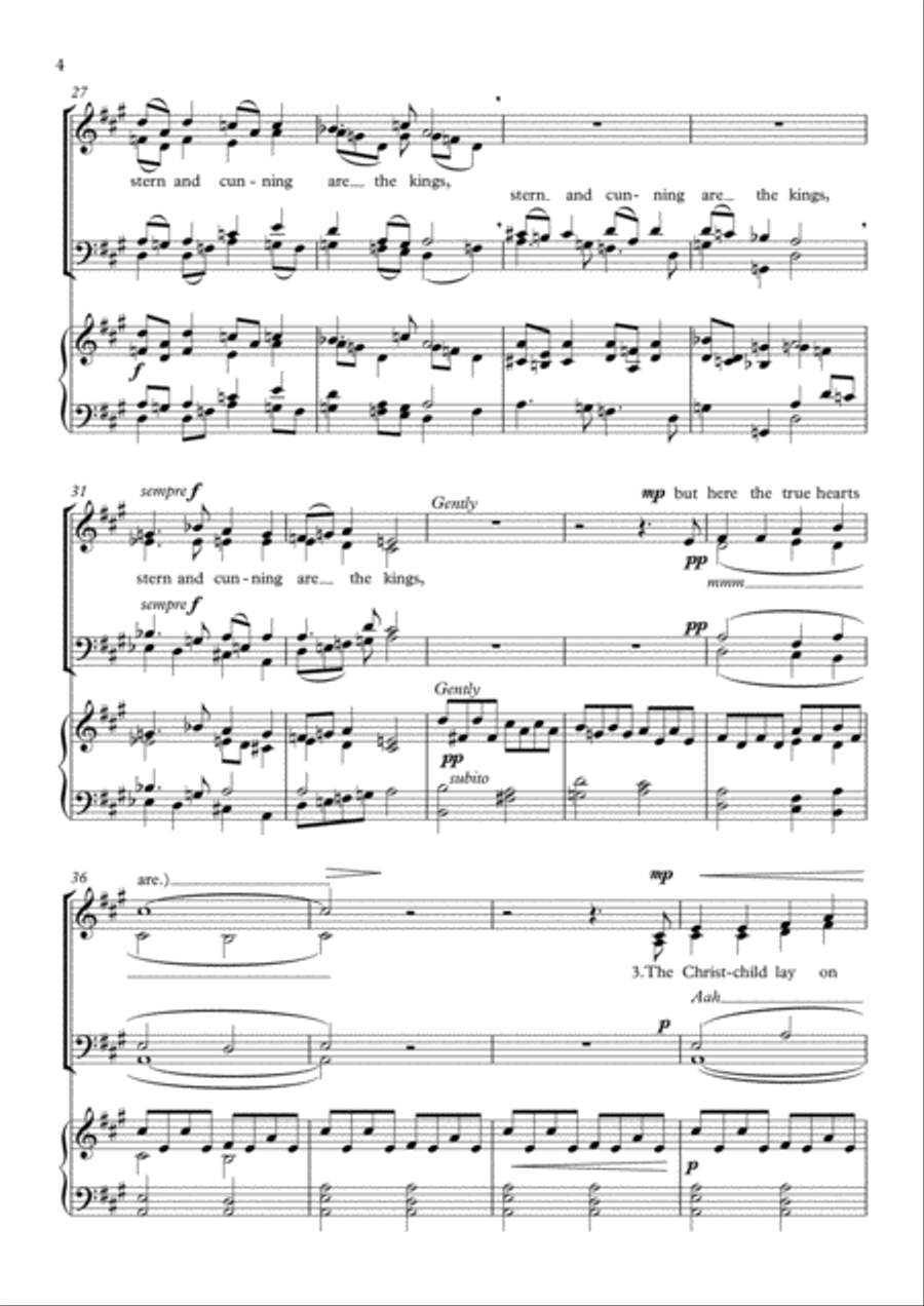 The Christ-Child The Christ-Child 4-Part scores gallery preview page 4