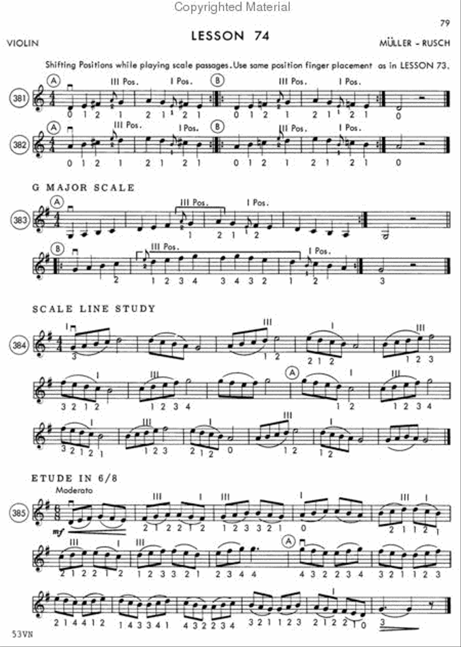 Muller-Rusch String Method Book 3 - Violin Chamber Orchestra scores gallery preview page 2