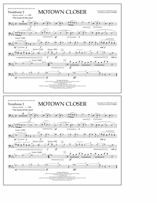 Motown Closer (arr. Tom Wallace) - Trombone 2