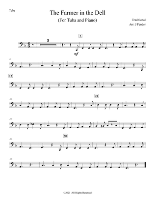 The Farmer in the Dell (Easy) (For Tuba and Piano)