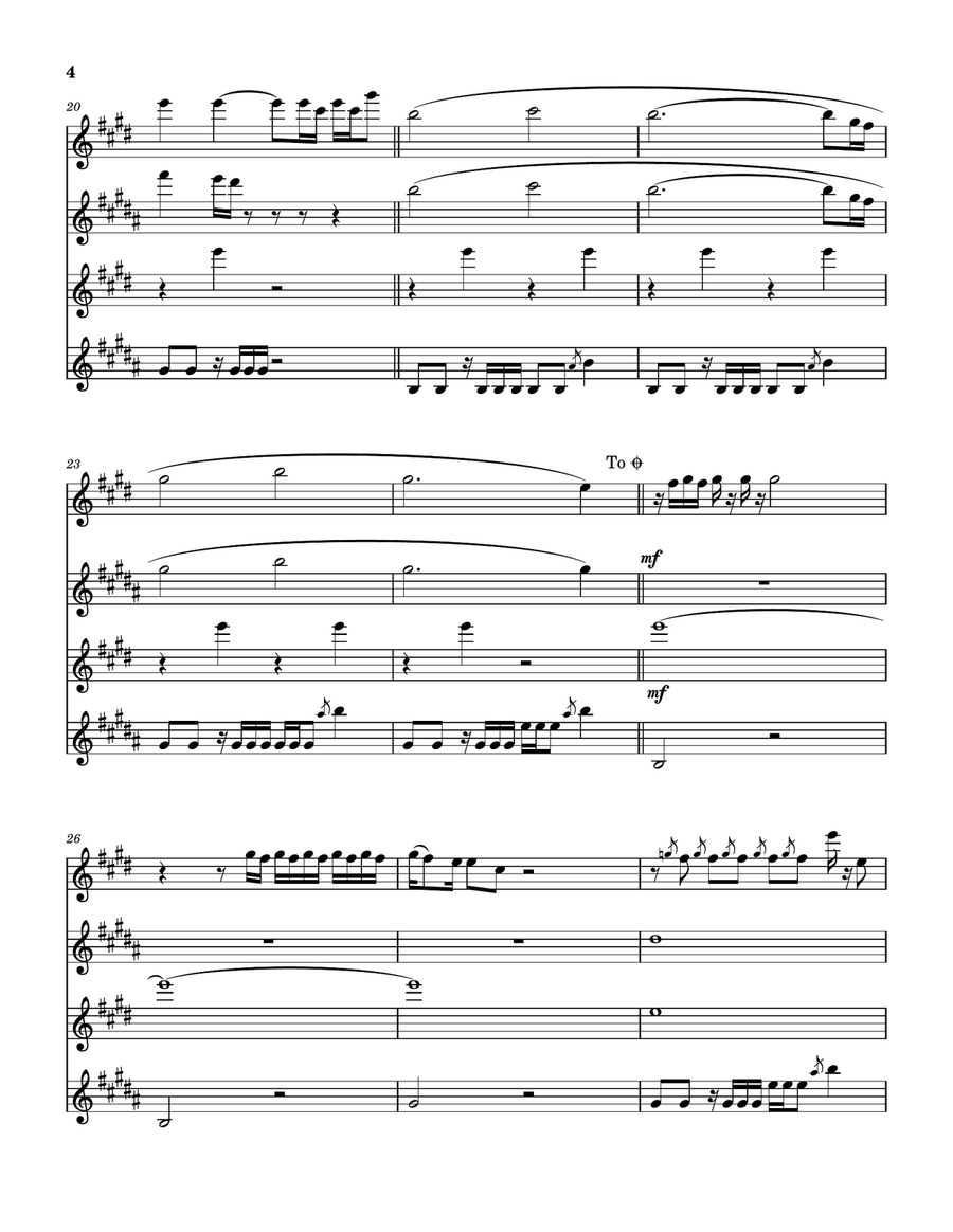 Hurt Saxophone Quartet scores gallery preview page 5