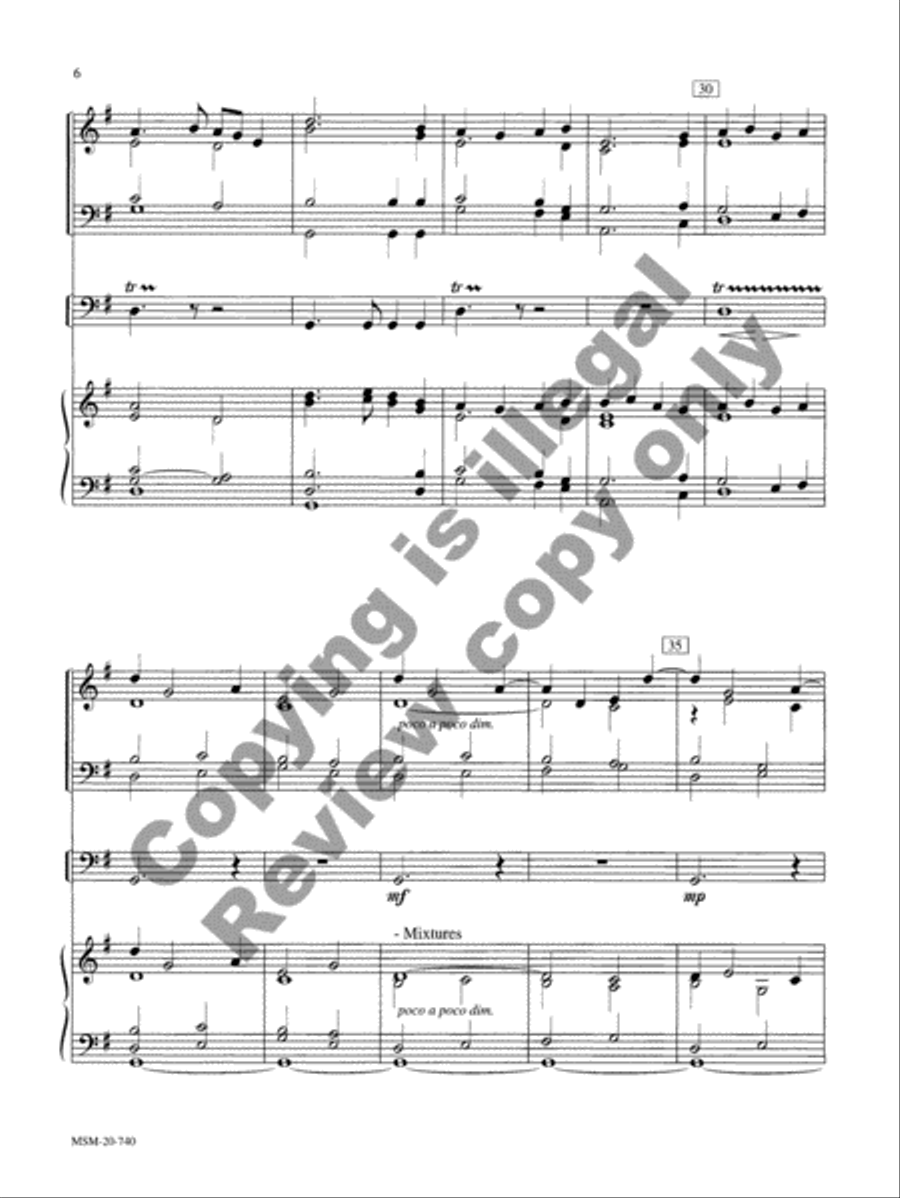 Praise to God, Immortal Praise Organ scores gallery preview page 6