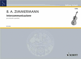 Book cover for Intercommunication 1 Cello/piano