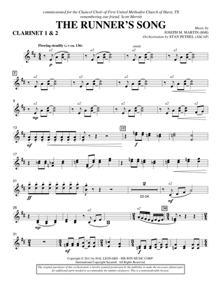 Book cover for The Runner's Song - Bb Clarinet 1,2