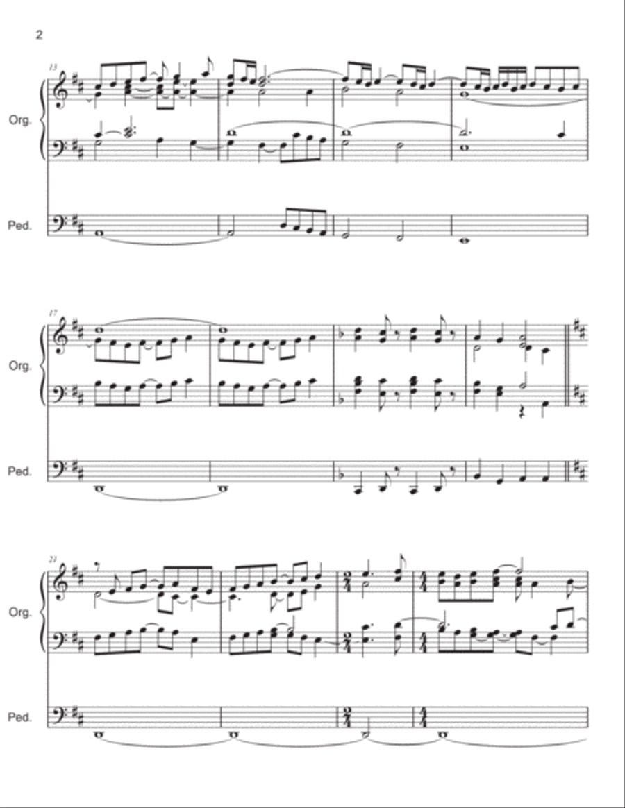 Festival Canticle for organ by Mark Andersen Organ Solo scores gallery preview page 3