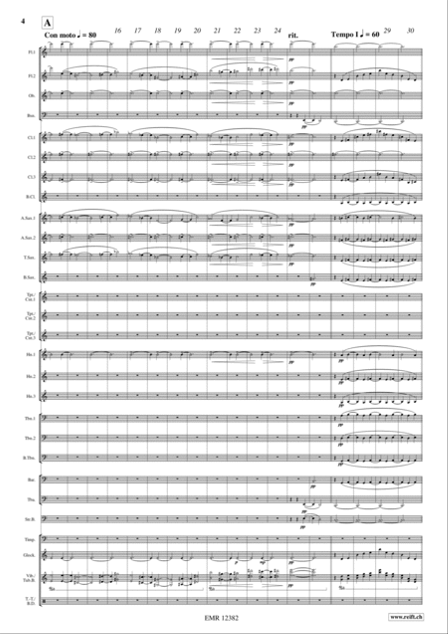 La Cathedrale Engloutie Concert Band scores gallery preview page 4