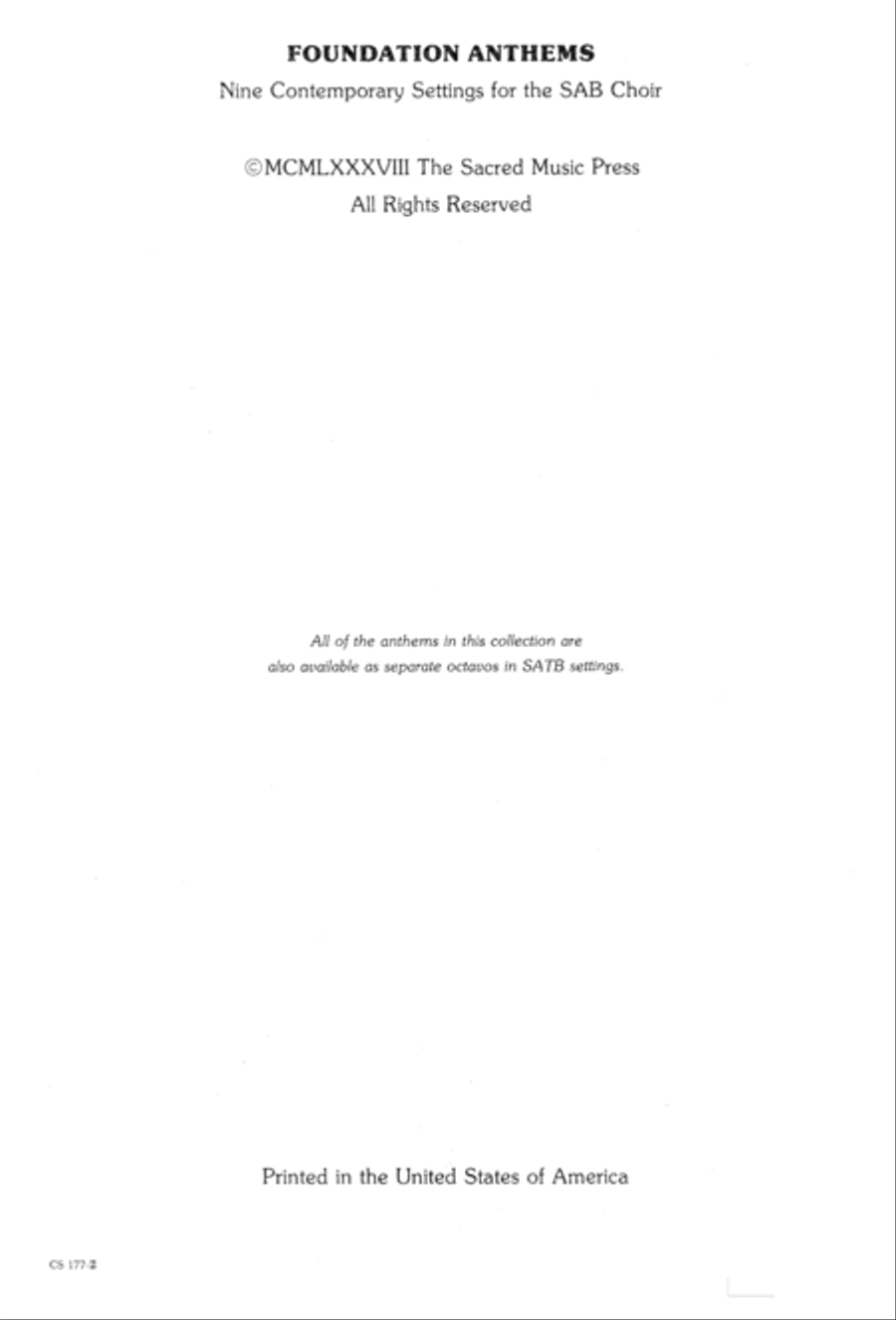 Foundation Anthems Foundation Anthems 3-Part scores gallery preview page 4