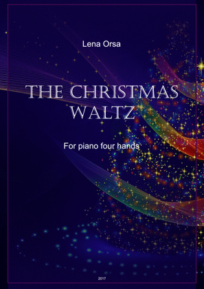 Book cover for The Christmas Waltz for piano 4 hands