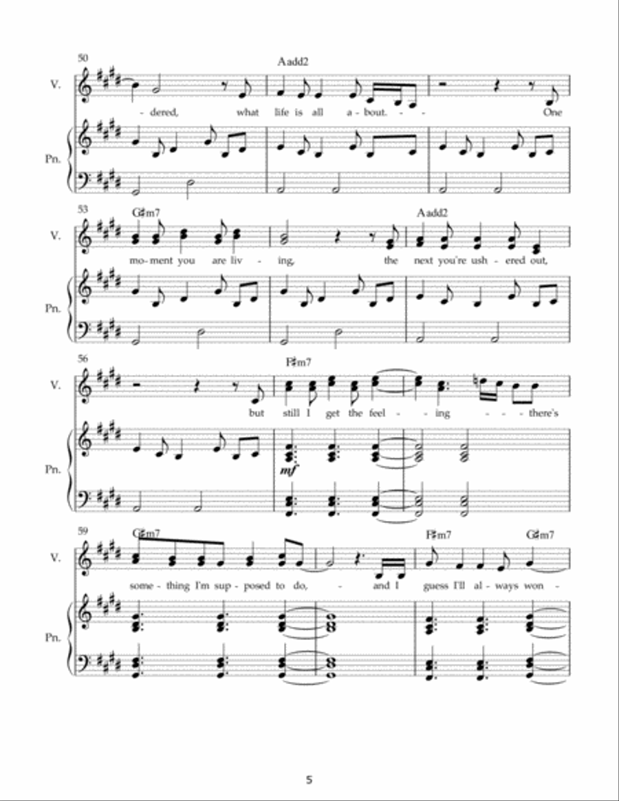 Steven H. Boothe What am I Doing Here Album 1 PVG Piano, Vocal, Guitar scores gallery preview page 6