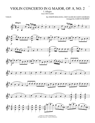 Violin Concerto In G Major, Op. 8 No. 2: 1: Allegro (from Chevalier)