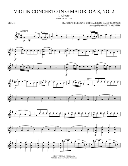 Violin Concerto In G Major, Op. 8 No. 2: 1: Allegro (from Chevalier)