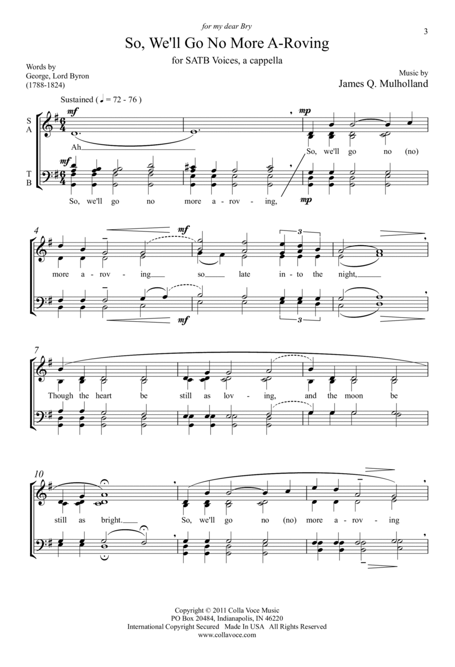 So, We'll Go No More A-roving Divisi scores gallery preview page 1