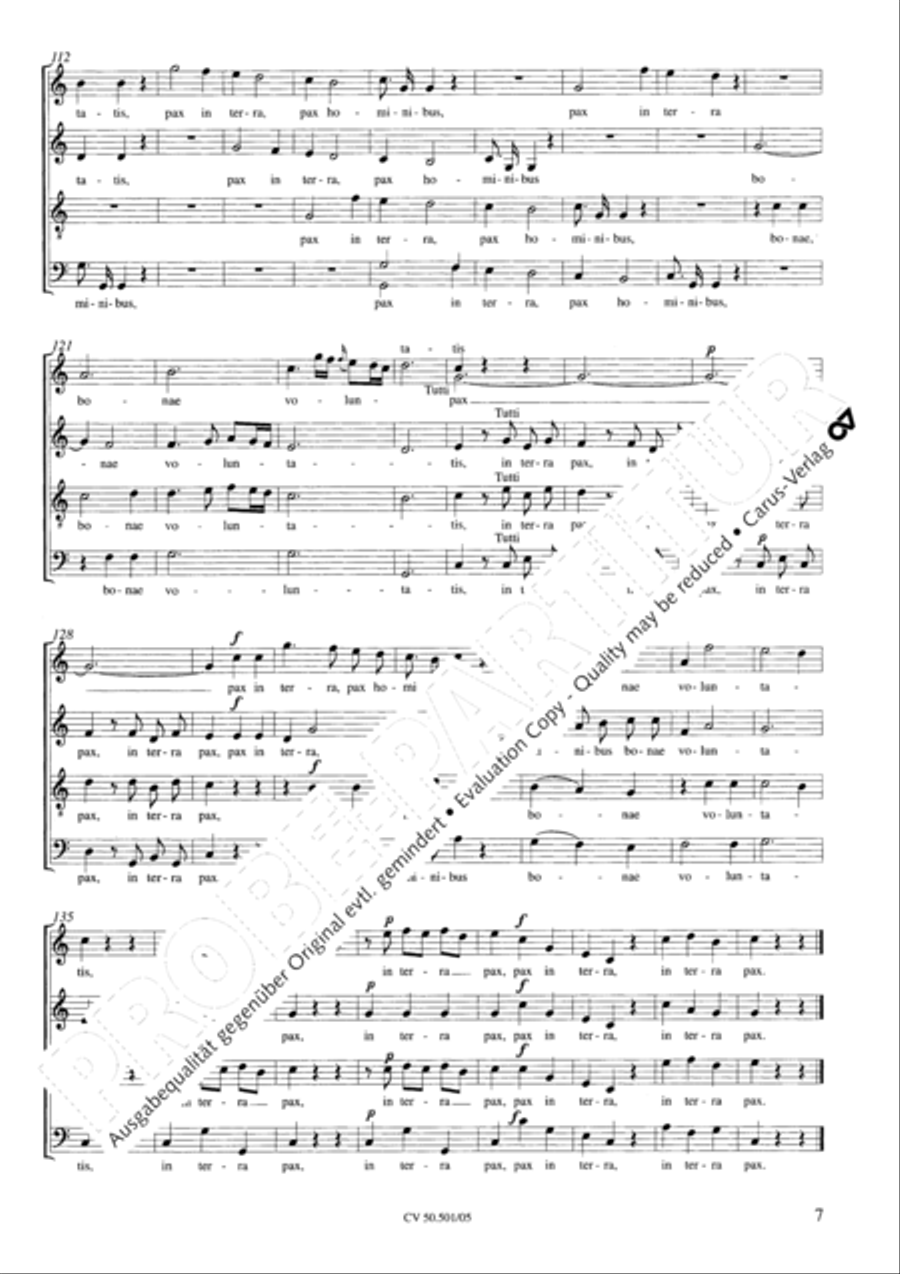 Mass in C Major 4-Part scores gallery preview page 8