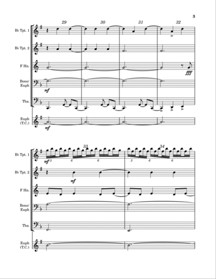 Mr. Bojangles Euphonium scores gallery preview page 3