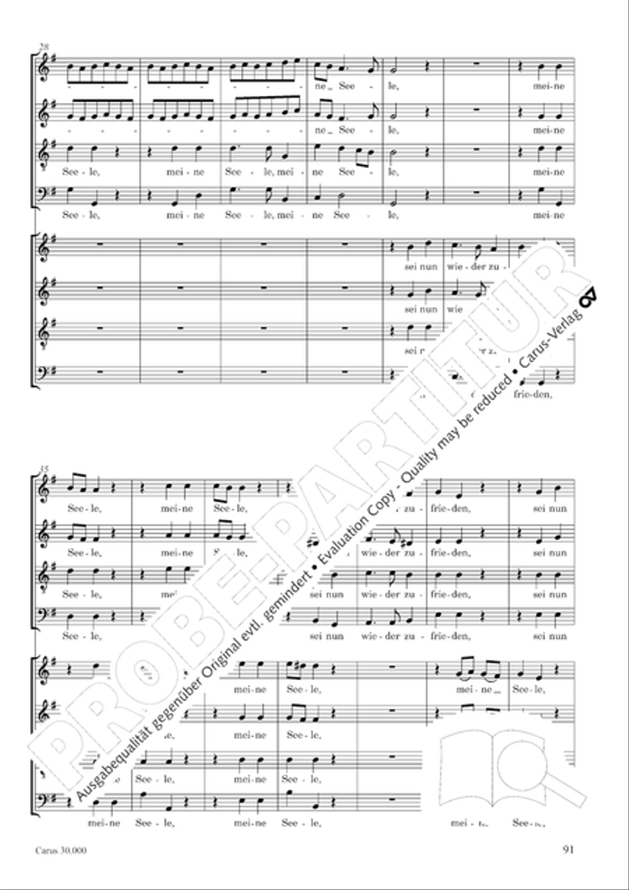 J.L. Bach: The complete motets Choir scores gallery preview page 98