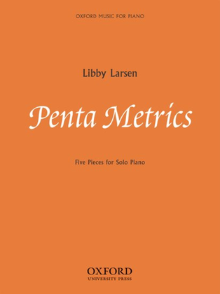 Book cover for Penta Metrics: Five pieces for solo piano