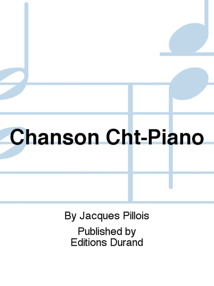 Chanson Cht-Piano