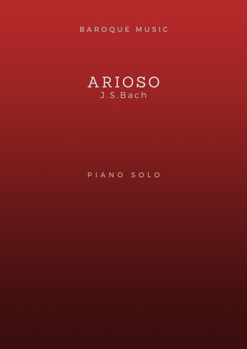 Arioso – Bach (Easy piano arrangement) image number null
