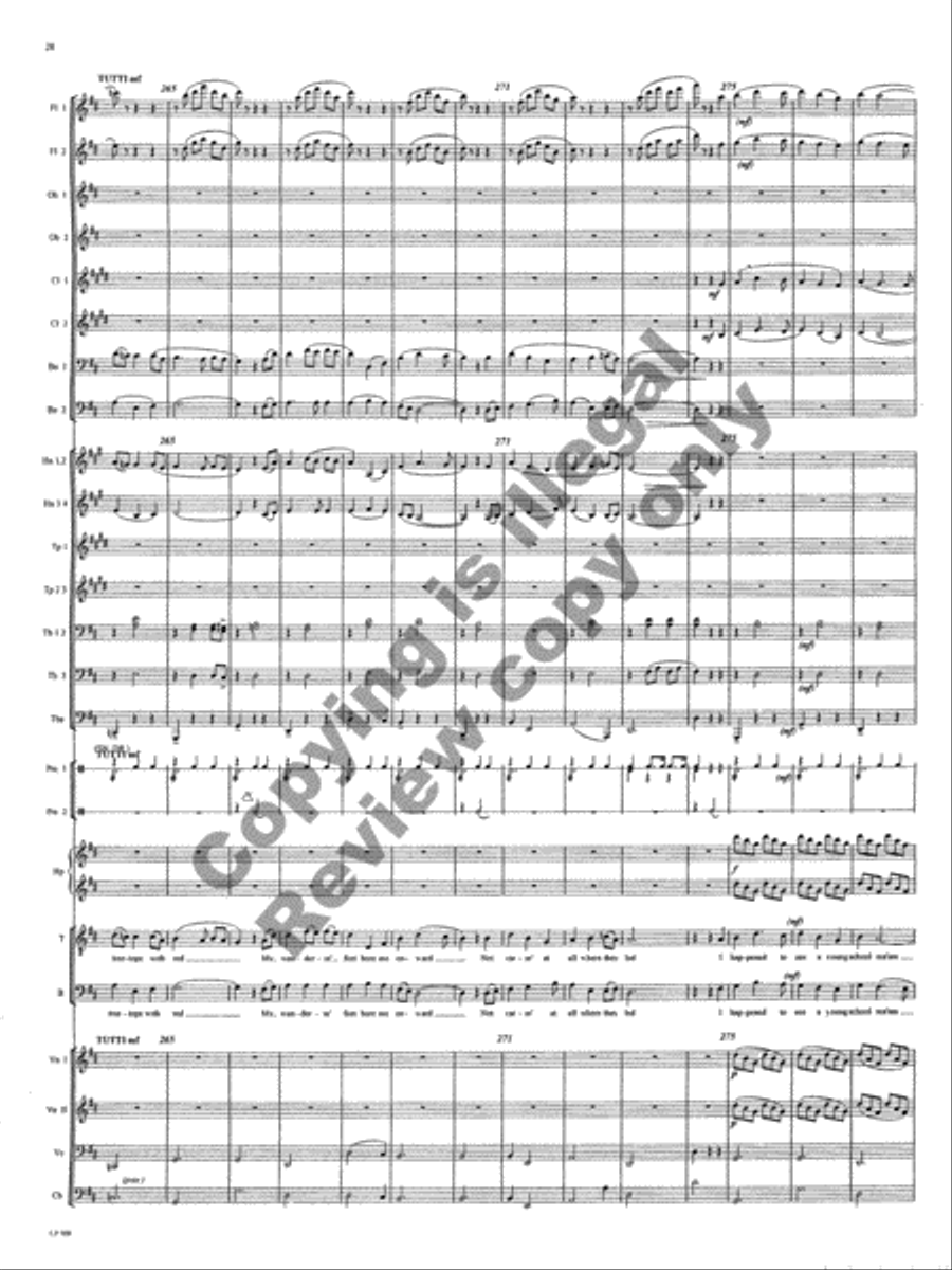 American Folk Song Suite (Orchestra Score) Choir scores gallery preview page 84
