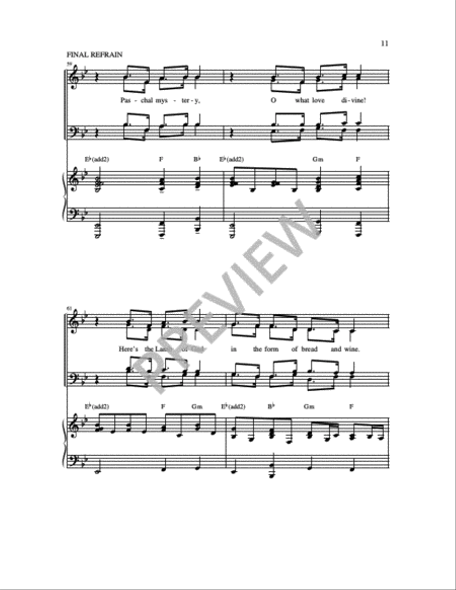 Paschal Mystery 4-Part scores gallery preview page 7