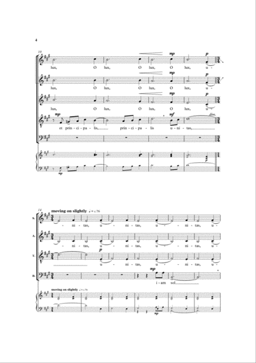 O lux beata Trinitas O lux beata Trinitas 4-Part scores gallery preview page 3