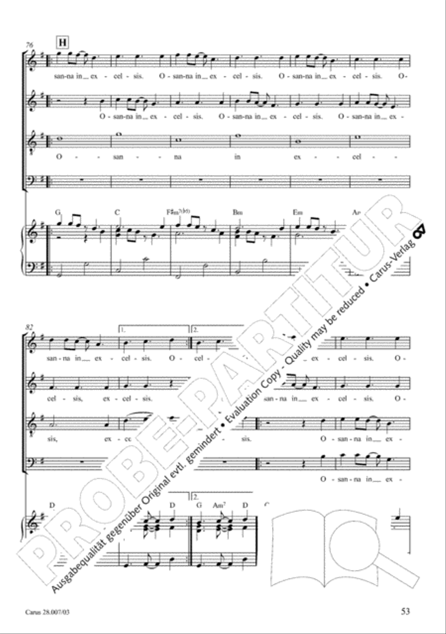 Missa latina 4-Part scores gallery preview page 54