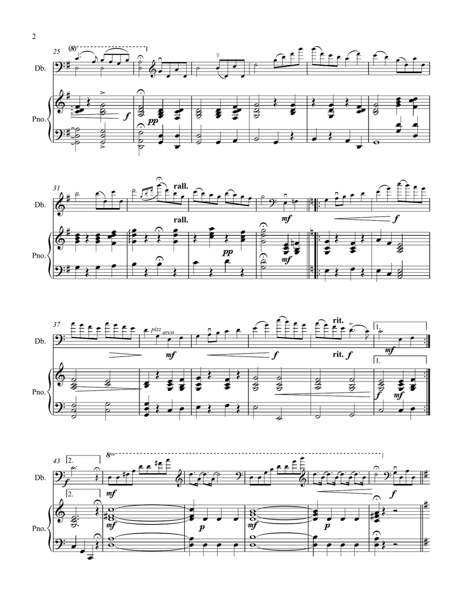 Gavotte Double Bass scores gallery preview page 2