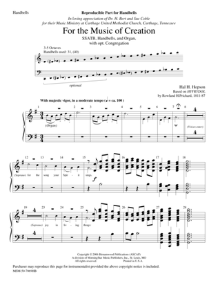 For the Music of Creation (Downloadable Handbell Parts)