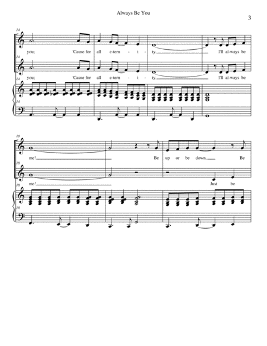 Always Be You 2-Part scores gallery preview page 3