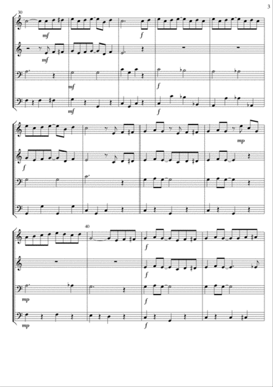 The Entertainer (Scott Joplin) Ragtime for flexible ensemble arranged by David Catherwood Concert Band scores gallery preview page 3